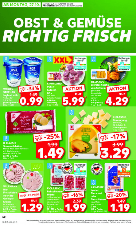 Kaufland Angebote ab 23.10.25 bis 29.10.25