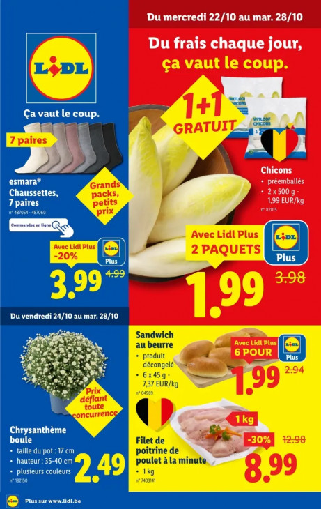 Lidl Dépliant 22.10.2025
