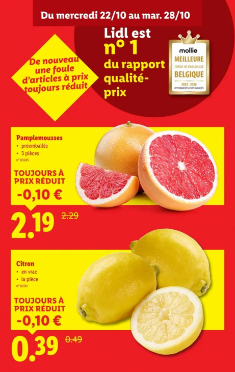 Lidl Dépliant 22.10.2025