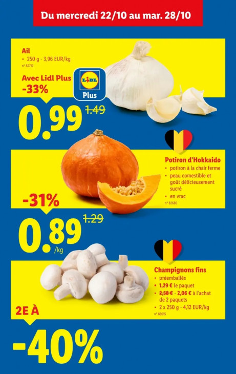 Lidl Dépliant 22.10.2025