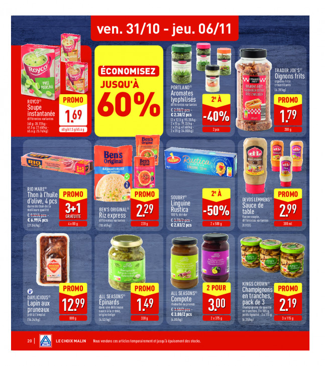 Aldi Dépliant 27.10.2025