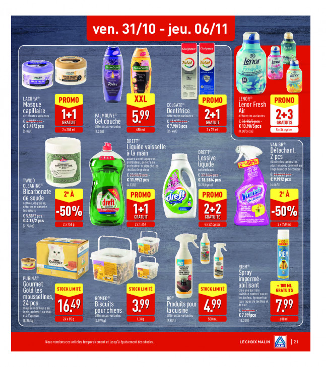 Aldi Dépliant 27.10.2025