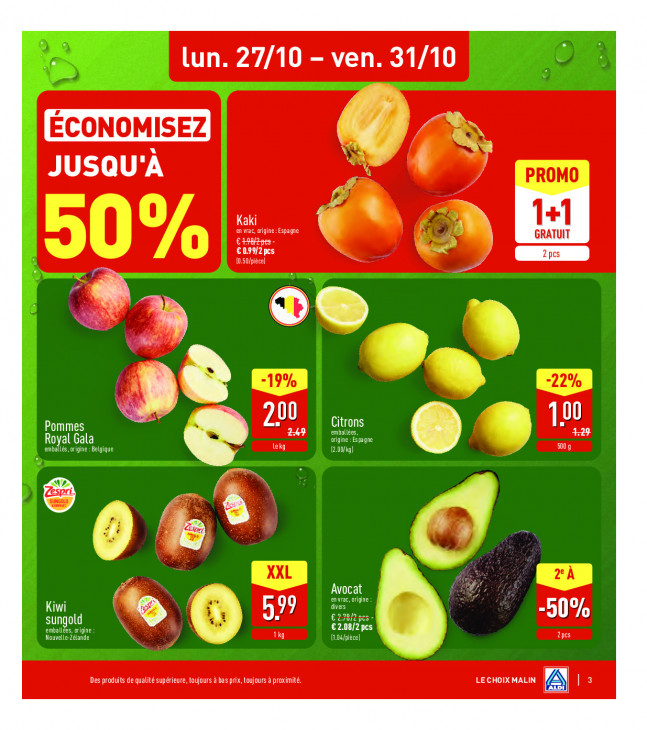 Aldi Dépliant 27.10.2025