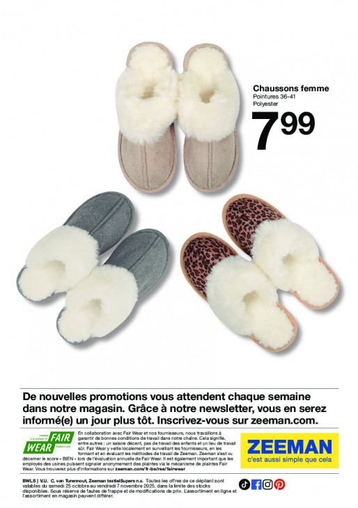 Zeeman Dépliant 25.10.2025