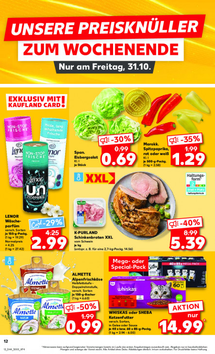 Kaufland Angebote ab 30.10.25 bis 05.11.25