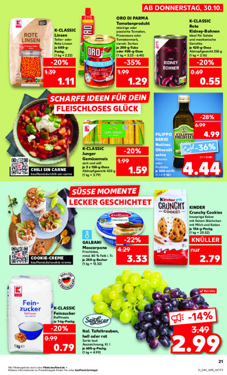 Kaufland Angebote ab 30.10.25 bis 05.11.25