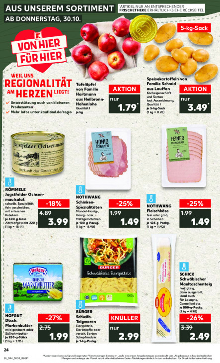 Kaufland Angebote ab 30.10.25 bis 05.11.25