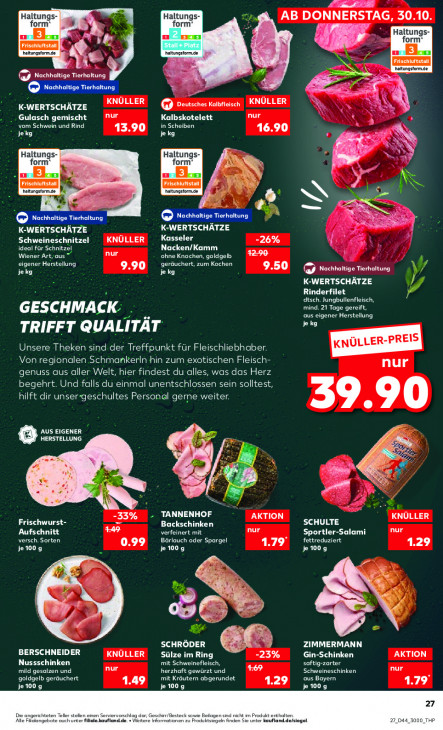 Kaufland Angebote ab 30.10.25 bis 05.11.25