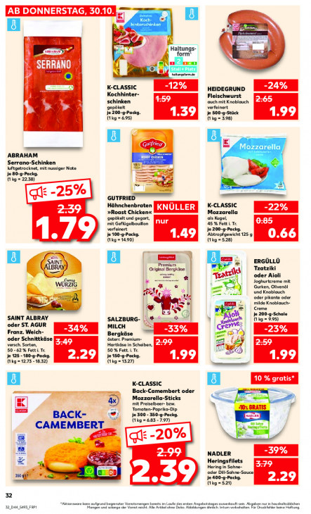 Kaufland Angebote ab 30.10.25 bis 05.11.25