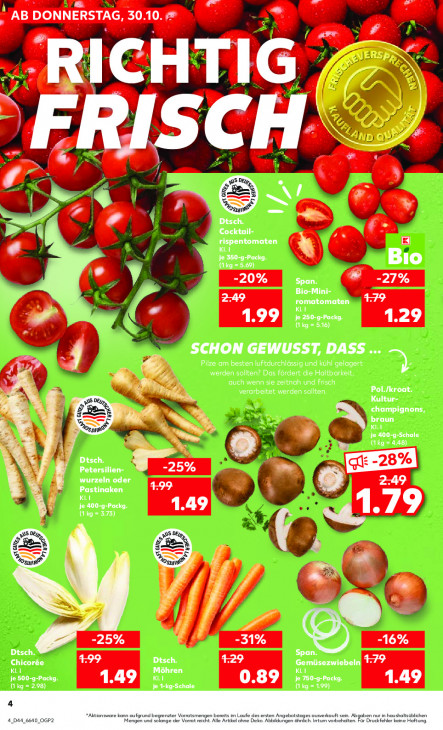 Kaufland Angebote ab 30.10.25 bis 05.11.25