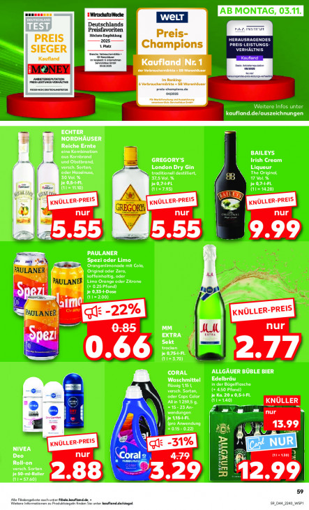 Kaufland Angebote ab 30.10.25 bis 05.11.25