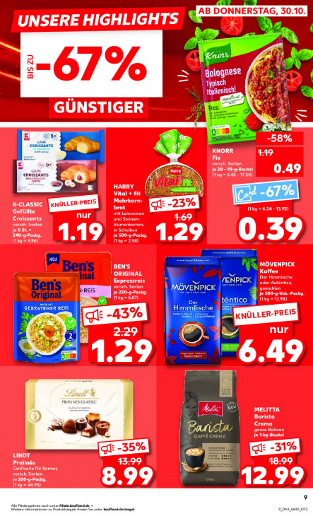 Kaufland Angebote ab 30.10.25 bis 05.11.25