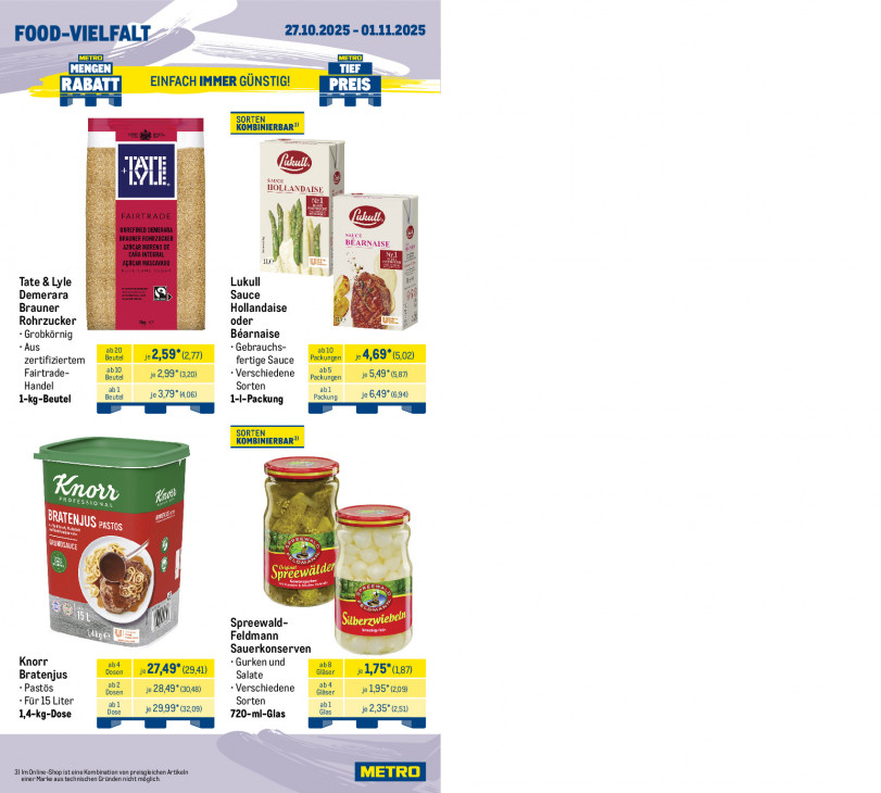 Metro Angebote ab 27.10.25 bis 01.11.25