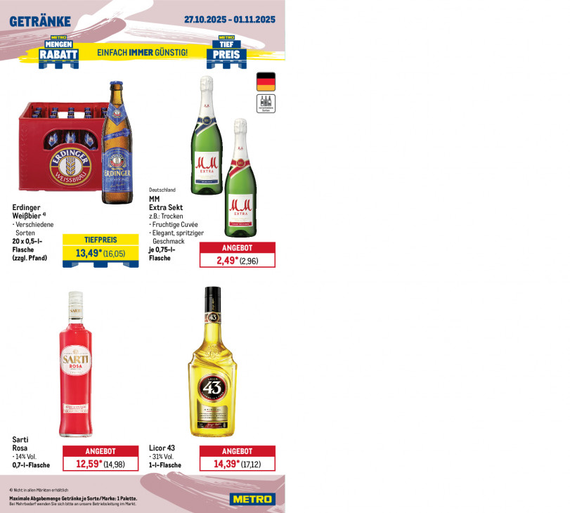 Metro Angebote ab 27.10.25 bis 01.11.25