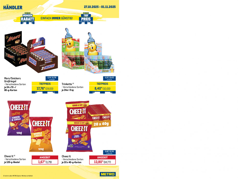 Metro Angebote ab 27.10.25 bis 01.11.25