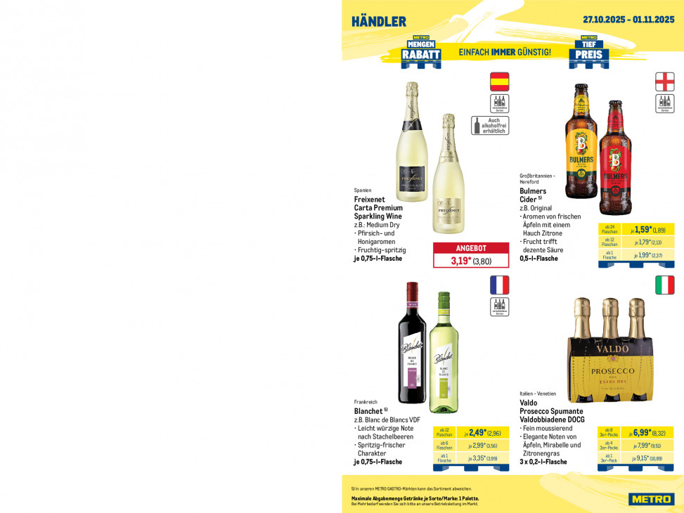 Metro Angebote ab 27.10.25 bis 01.11.25