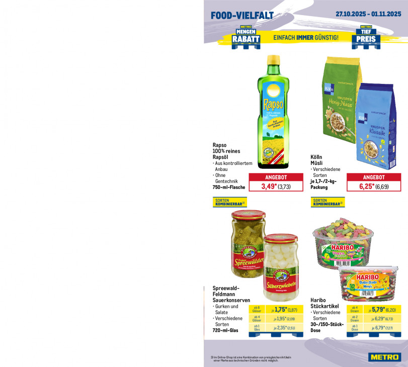 Metro Angebote ab 27.10.25 bis 01.11.25