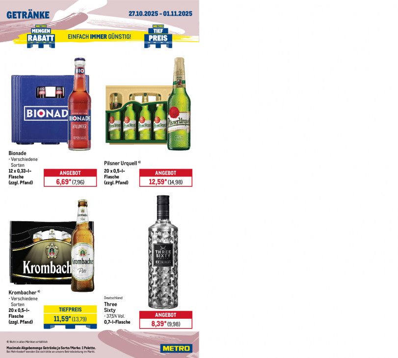 Metro Angebote ab 27.10.25 bis 01.11.25