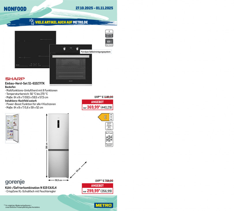 Metro Angebote ab 27.10.25 bis 01.11.25