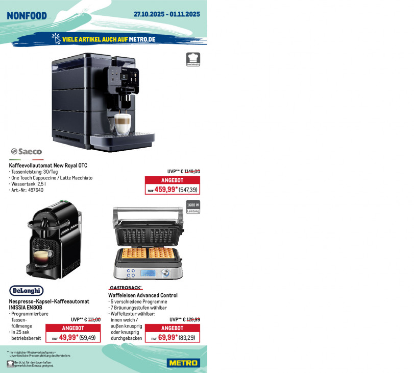 Metro Angebote ab 27.10.25 bis 01.11.25