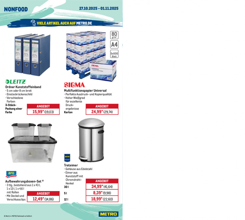 Metro Angebote ab 27.10.25 bis 01.11.25