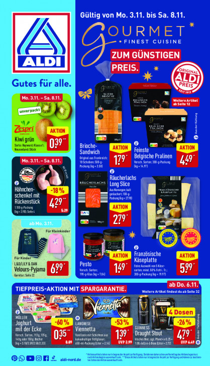 Aldi Nord Angebote ab 03.11.25 bis 08.11.25