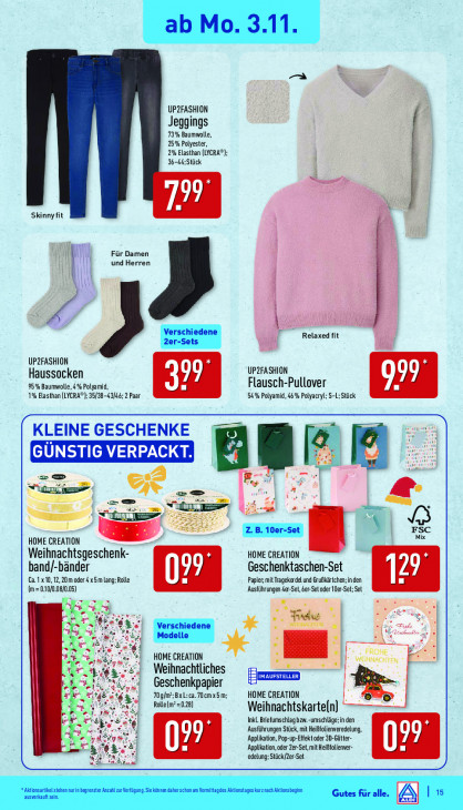 Aldi Nord Angebote ab 03.11.25 bis 08.11.25