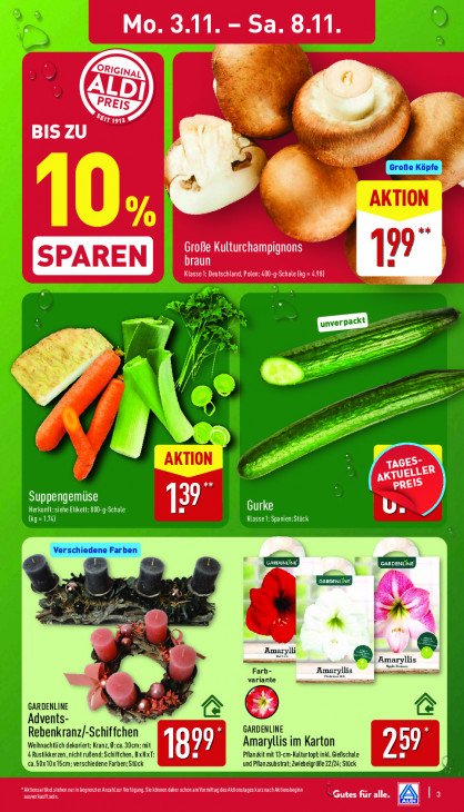 Aldi Nord Angebote ab 03.11.25 bis 08.11.25