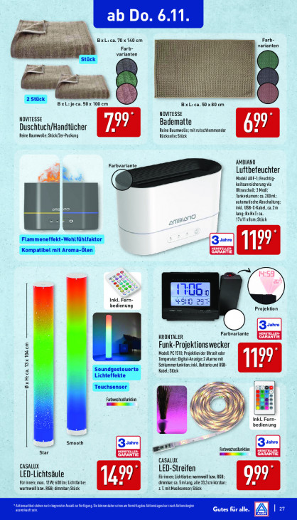 Aldi Nord Angebote ab 03.11.25 bis 08.11.25