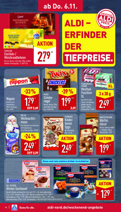 Aldi Nord Angebote ab 03.11.25 bis 08.11.25