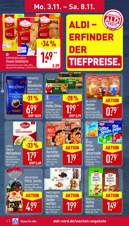 Aldi Nord Angebote ab 03.11.25 bis 08.11.25
