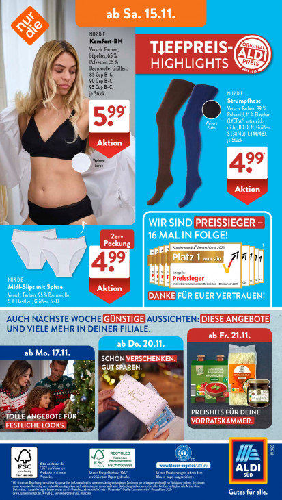 Aldi Süd Angebote ab 10.11.25 bis 15.11.25
