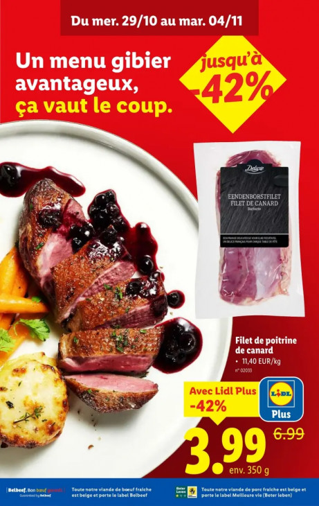 Lidl Dépliant 29.10.2025