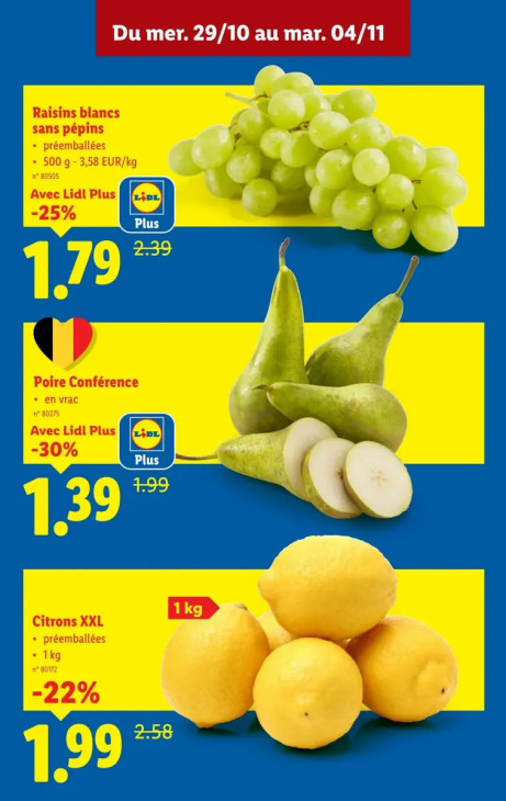 Lidl Dépliant 29.10.2025
