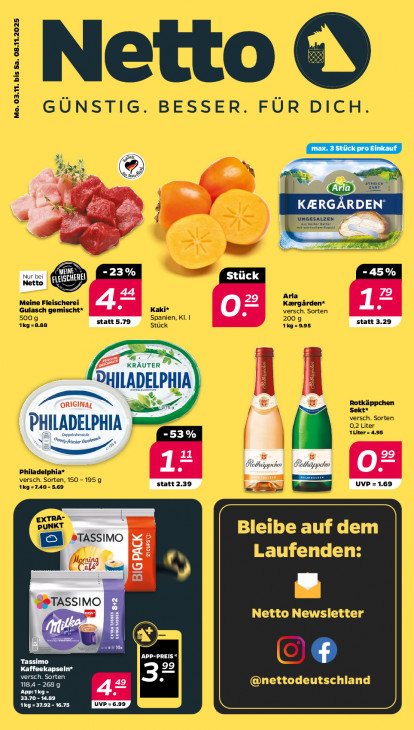 Netto Angebote ab 03.11.25 - bis 08.11.25