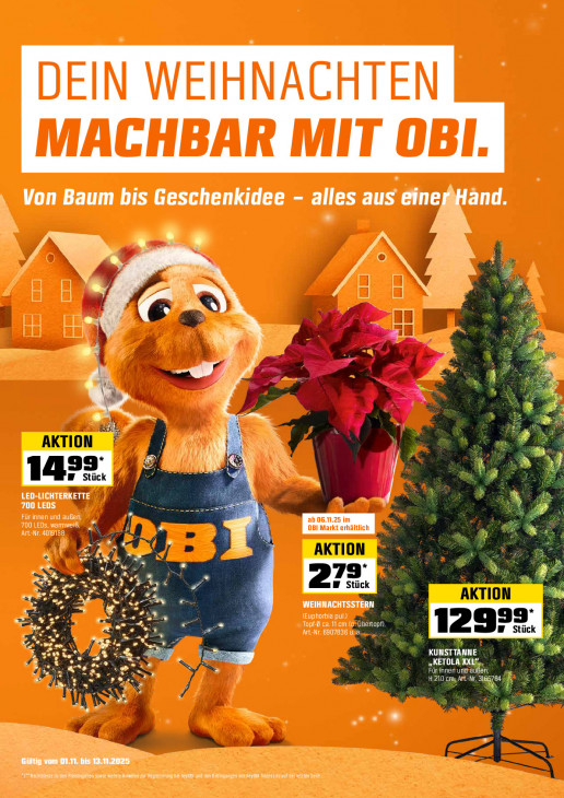 OBI Angebote ab 31.10.25 - bis 16.11.25