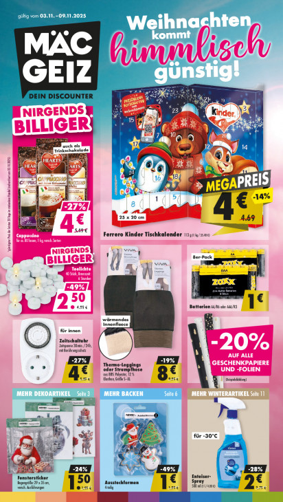 Mäc Geiz Angebote ab 03.11.25 bis 09.11.25