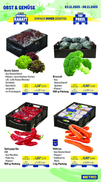 Metro Angebote ab 03.11.25 bis 08.11.25