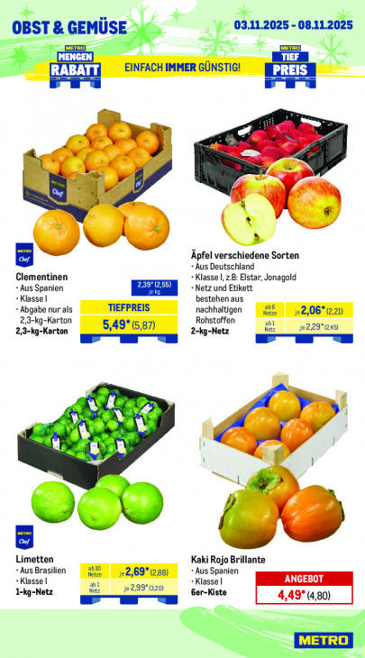 Metro Angebote ab 03.11.25 bis 08.11.25