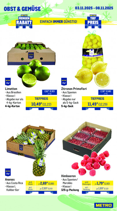 Metro Angebote ab 03.11.25 bis 08.11.25