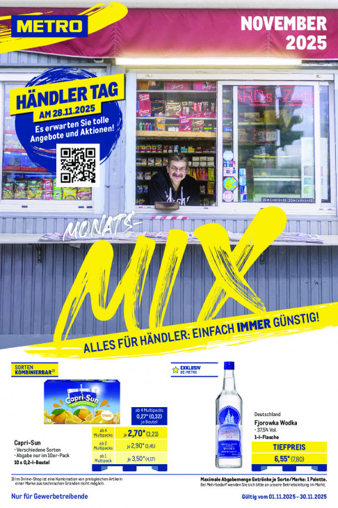 Metro Angebote ab 03.11.25 bis 08.11.25