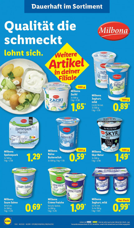 Lidl Angebote ab 03.11.25 bis 08.11.25
