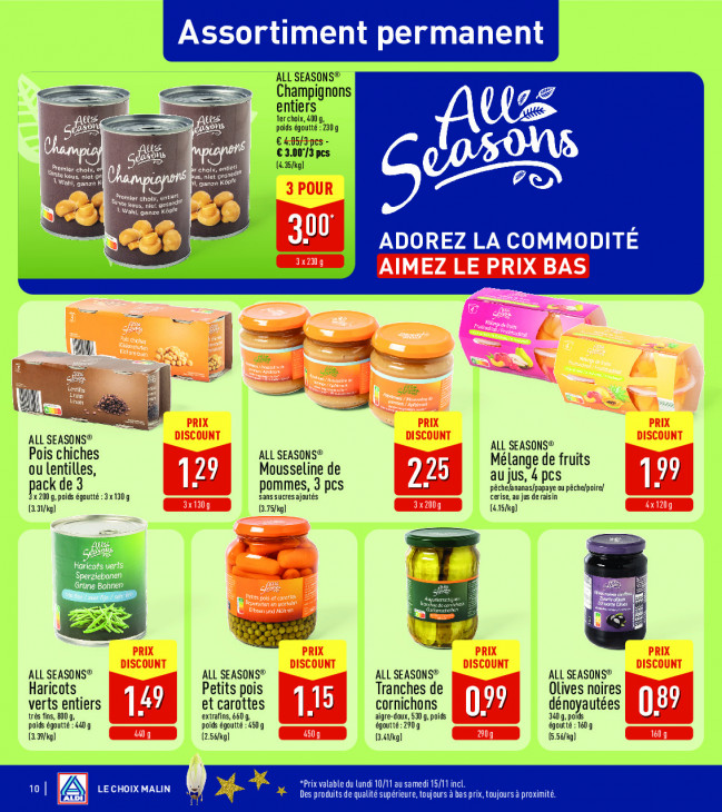 Aldi Dépliant 10.11.2025