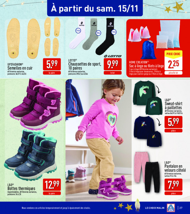 Aldi Dépliant 10.11.2025