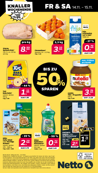 Netto Angebote ab 10.11.25 bis 15.11.25
