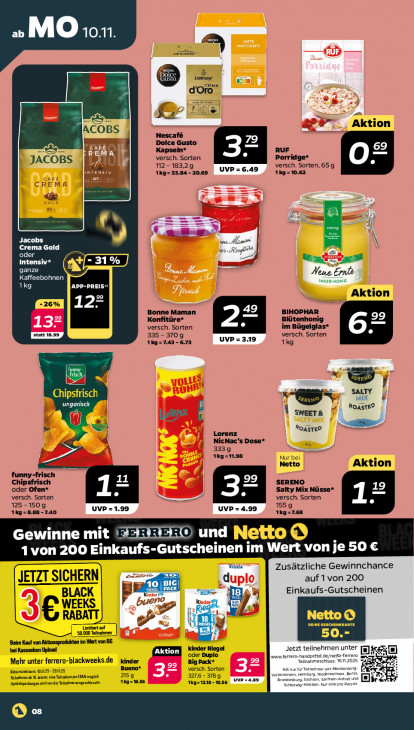 Netto Angebote ab 10.11.25 bis 15.11.25