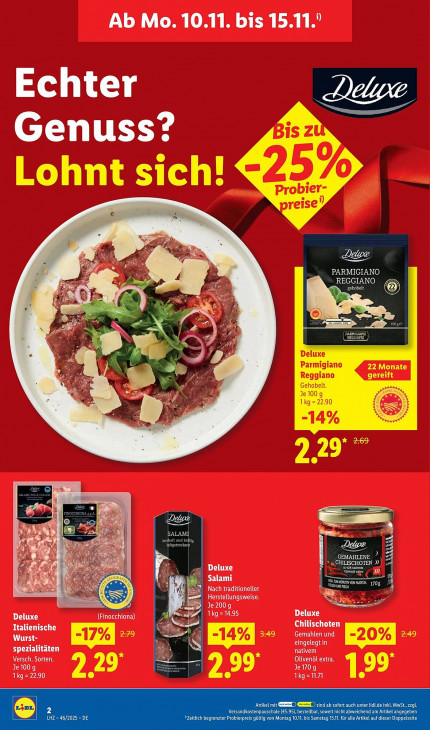 Lidl Angebote ab 10.11.25 bis 15.11.25