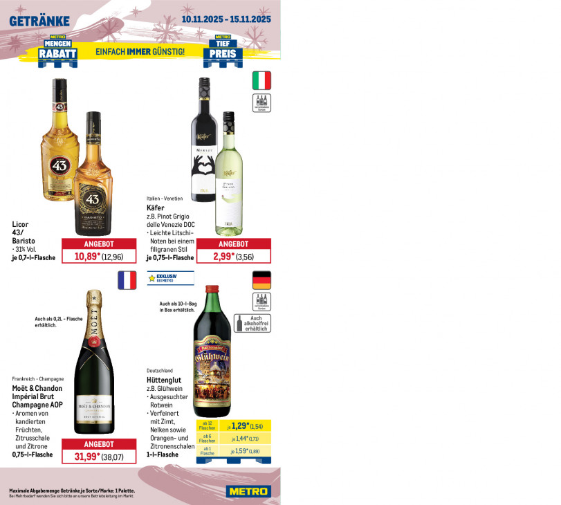 Metro Angebote ab 10.11.25 bis 15.11.25