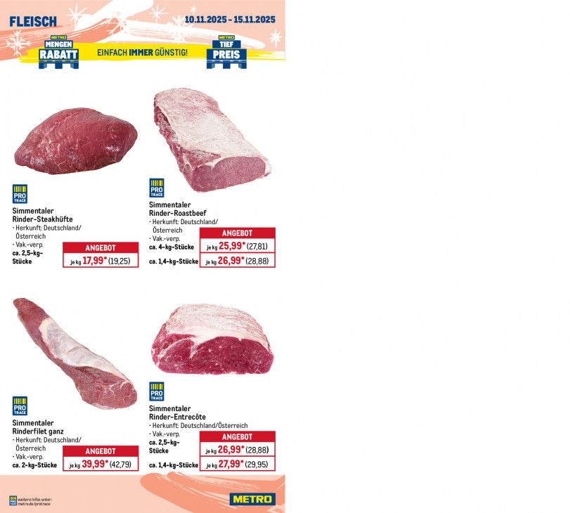 Metro Angebote ab 10.11.25 bis 15.11.25