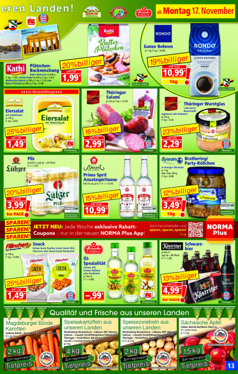 Norma Angebote ab 10.11.25 bis 15.11.25